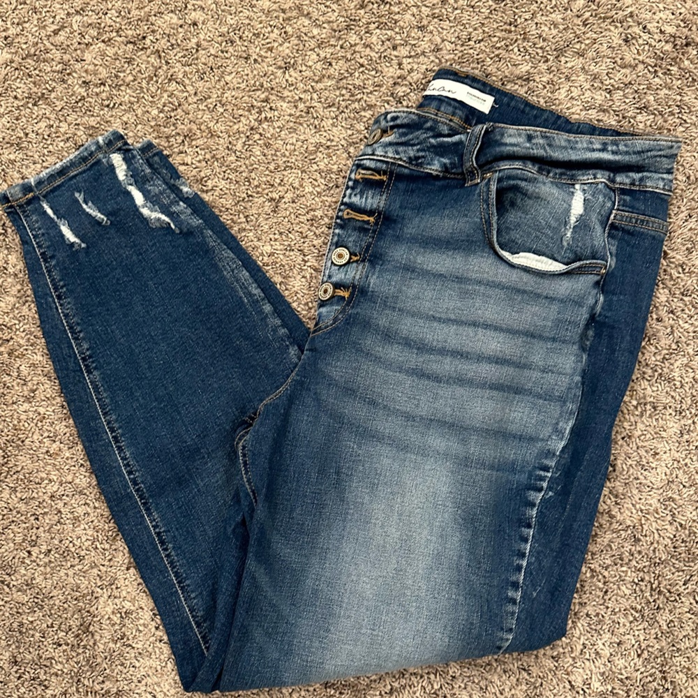KanCan Skinny Button up Jean size 18W
